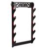 FOXSMZZ Sword Holder Wall Mount Velvet Padded Samurai Sword Stand Display Katana Wakizashi Tanto Wall Hanger Sword Rack (5-Tier)