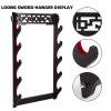 FOXSMZZ Sword Holder Wall Mount Velvet Padded Samurai Sword Stand Display Katana Wakizashi Tanto Wall Hanger Sword Rack (5-Tier) view 3