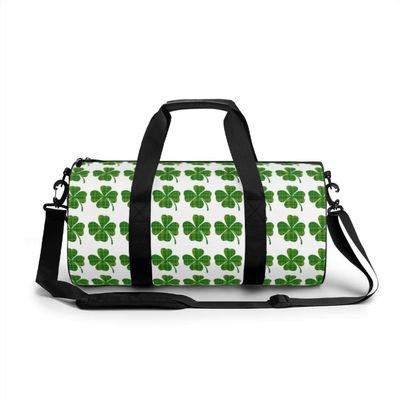 Clover pattern Fitness Bag Sports Bag Men's Outdoor Sports Bag Women's Fitness Sports Bag Suitable for sports fitness, swimming, yoga, travel