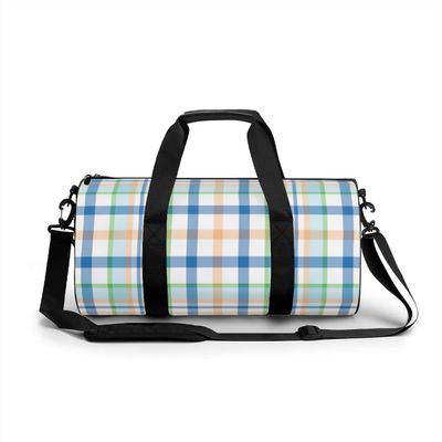 Tricolor lattice Fitness Bag Sports Bag Men's Outdoor Sports Bag Women's Fitness Sports Bag Suitable for sports fitness, swimming, yoga, travel
