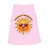 Radiate Positivity Dog Sleeveless Shirt - Print Dog Shirt - Graphic Dog Clothing - Pink, L view 1
