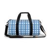 Blue checkered Fitness Bag Sports Bag Men's Outdoor Sports Bag Women's Fitness Sports Bag Suitable for sports fitness, swimming, yoga, travel view 1