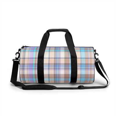 Fitness Bag Multi-colored lattice Sports Bag Men's Outdoor Sports Bag Women's Fitness Sports Bag Suitable for sports fitness, swimming, yoga, travel