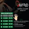 AYRO Breathable Weight Lifting Gym Workout Gloves with Extra Grip for Men & Women, Excercise Gloves with Full Palm Protection, Removal with Durable Closure, for Weightlifting (Black/Grey, Small) view 2