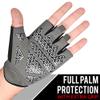 AYRO Breathable Weight Lifting Gym Workout Gloves with Extra Grip for Men & Women, Excercise Gloves with Full Palm Protection, Removal with Durable Closure, for Weightlifting (Black/Grey, Small) view 3