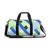 Blue-green check Fitness Bag Sports Bag Men's Outdoor Sports Bag Women's Fitness Sports Bag Suitable for sports fitness, swimming, yoga, travel view 1