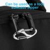 20 PCS S Clips Small Carabiner Clip Anti-Theft 1.6 Inch Metal Dual Opening Design Replacement Mini Keychain Hooks, S Carabiner Spring for Paracord Fishing Camping Outdoor Sports(Black, Silver) view 4