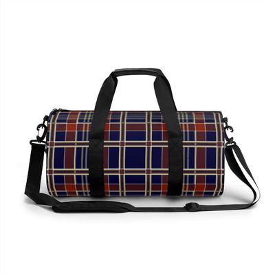 Fitness Bag Red and blue checker Sports Bag Men's Outdoor Sports Bag Women's Fitness Sports Bag Suitable for sports fitness, swimming, yoga, travel