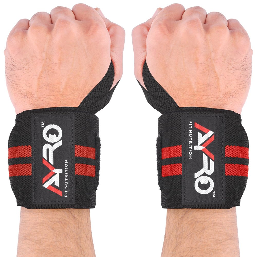 Wrist Wraps , Wrist Wraps for Weightlifting Men , Wrist Brace For Working Out , Gym Wrist Wraps For men & women , Muequeras para gym, 18" Professional Wrist Support With High Duty Thumb Loop-Best Wrap