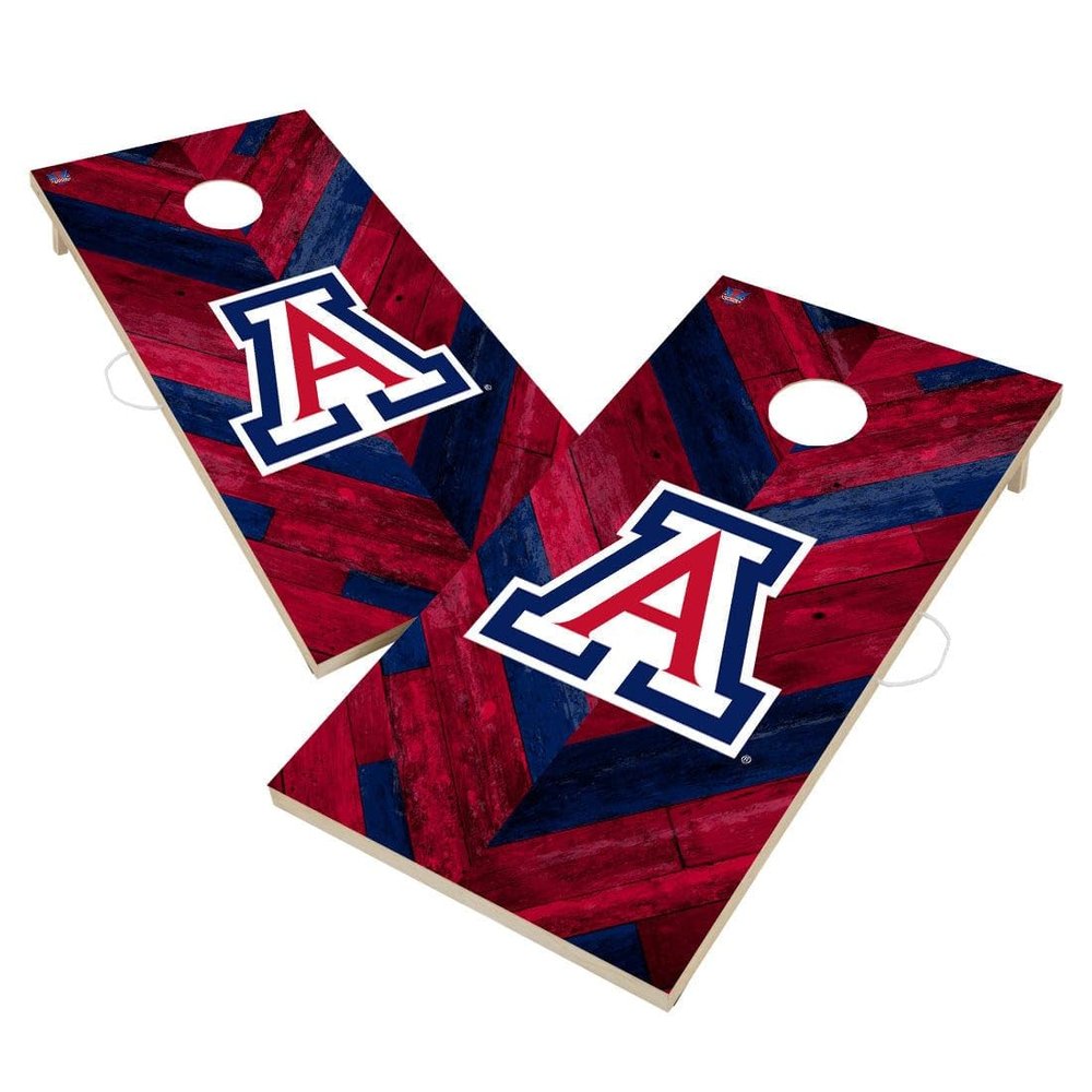 Arizona Cornhole Boards, 2x4 Regulation Corn Hole Board Set, Officially Licensed Cornhole Boards, Comes with (2) Boards, (8) Bags & (1) Carrying Case