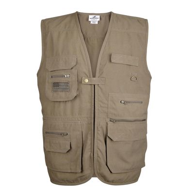 Mooselander Adult Conceal & Carry Tactical Vest, Strong & Durable V-Neck Vest in Olive Print, Medium