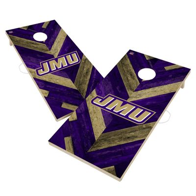 James M Cornhole Boards, 2x4 Regulation Corn Hole Board Set, Officially Licensed Cornhole Boards, Comes with (2) Boards, (8) Bags & LED Lights