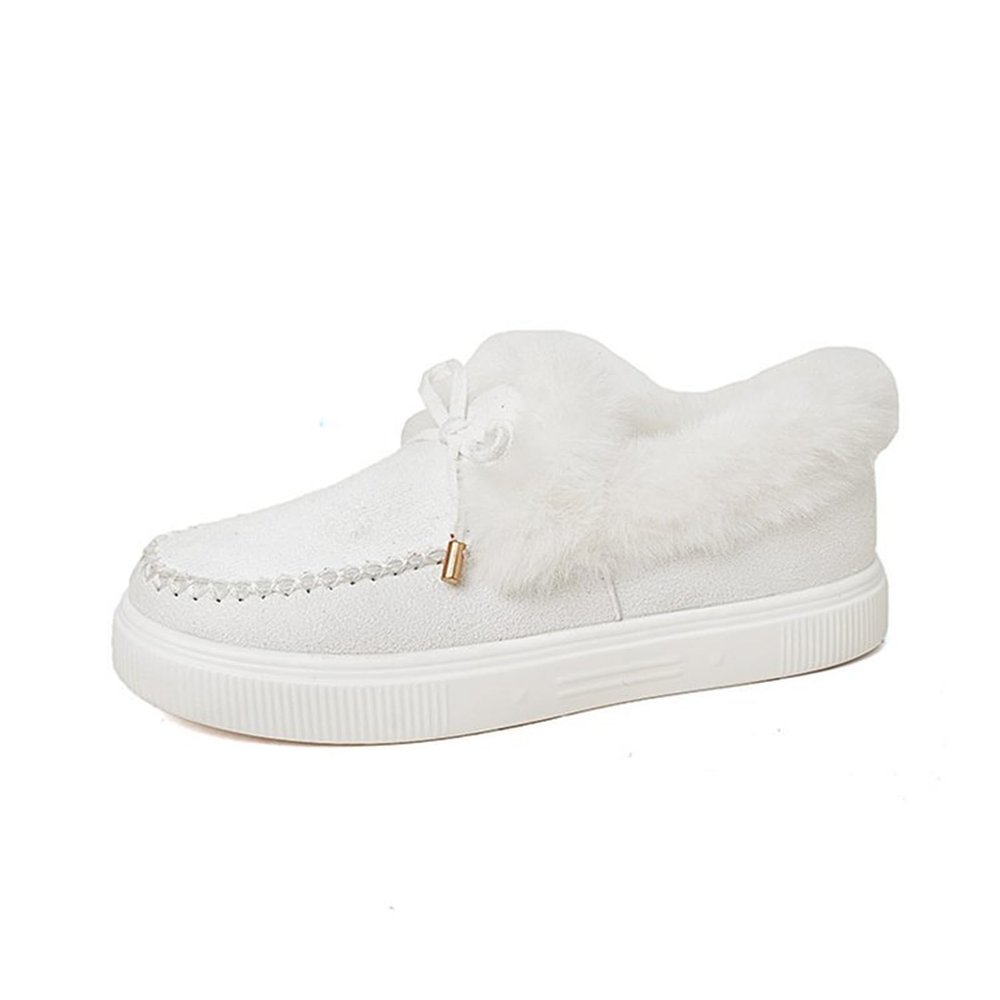Ladmiple Winter Boots For Women Women's Ankle Boot Slip On Comfortable Winter Snow Fuzzy Booties Fashion Sneaker Casual Walking Shoes Loafers