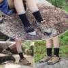 LINEMIN Kids Merino Wool Hiking Socks Toddlers Boys Girls Winter Warm Thick Thermal Boot Cushion Crew Socks 6 Pairs (4-7 Years, Black Wool Hiking Socks) view 2