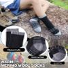 LINEMIN Kids Merino Wool Hiking Socks Toddlers Boys Girls Winter Warm Thick Thermal Boot Cushion Crew Socks 6 Pairs (4-7 Years, Black Wool Hiking Socks) view 3