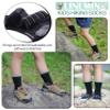 LINEMIN Kids Merino Wool Hiking Socks Toddlers Boys Girls Winter Warm Thick Thermal Boot Cushion Crew Socks 6 Pairs (4-7 Years, Black Wool Hiking Socks) view 4