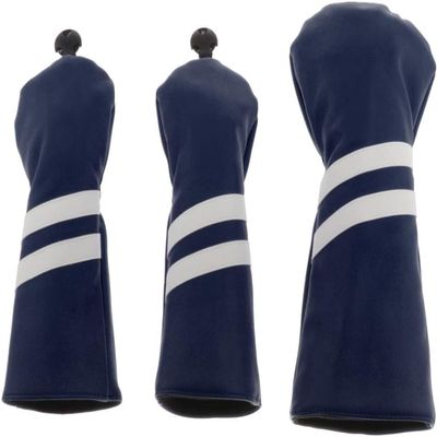 3Pcs Wood Head Cover Golf Fairway Driver (Royal Blue)