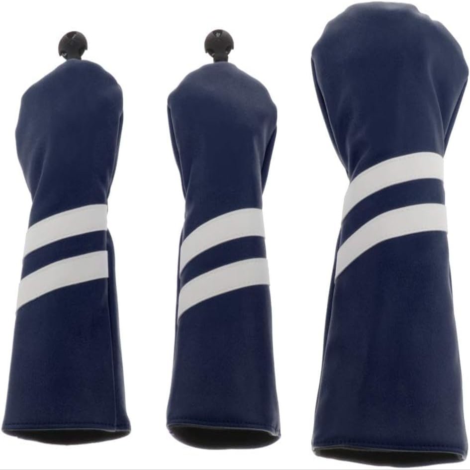3Pcs Wood Head Cover Golf Fairway Driver (Royal Blue)