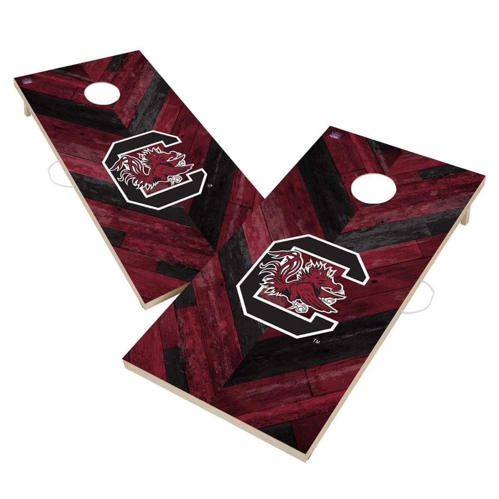 South Carolina Cornhole Boards, 2x4 Regulation Corn Hole Board Set, Officially Licensed Cornhole Boards, Comes with (2) Boards, (8) Bags & (1) Carrying Case