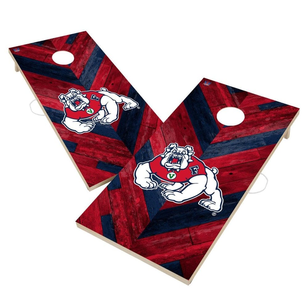 Fresno Cornhole Boards, 2x4 Regulation Corn Hole Board Set, Officially Licensed Cornhole Boards, Comes with (2) Boards, (8) Bags, (1) Carrying Case & LED Hole Lights