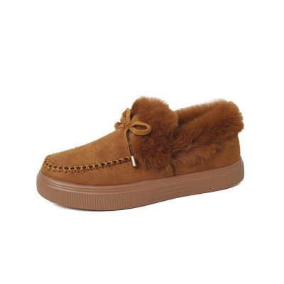 Ladmiple Womens Winter Boots Wide Width Foot Women's Warm Snow Winter Fuzzy Ankle Booties Flat Cute Silp On Comfortable Casual Loafers Platform Sneakers Fashion Slippers