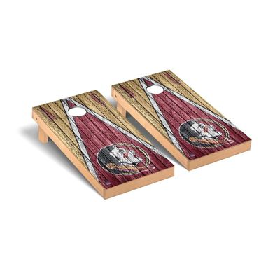 Florida State Cornhole Boards, 2x4 Premium Corn Hole Board Set, Officially Licensed Cornhole Boards, Comes with (2) Boards & (8) Bags