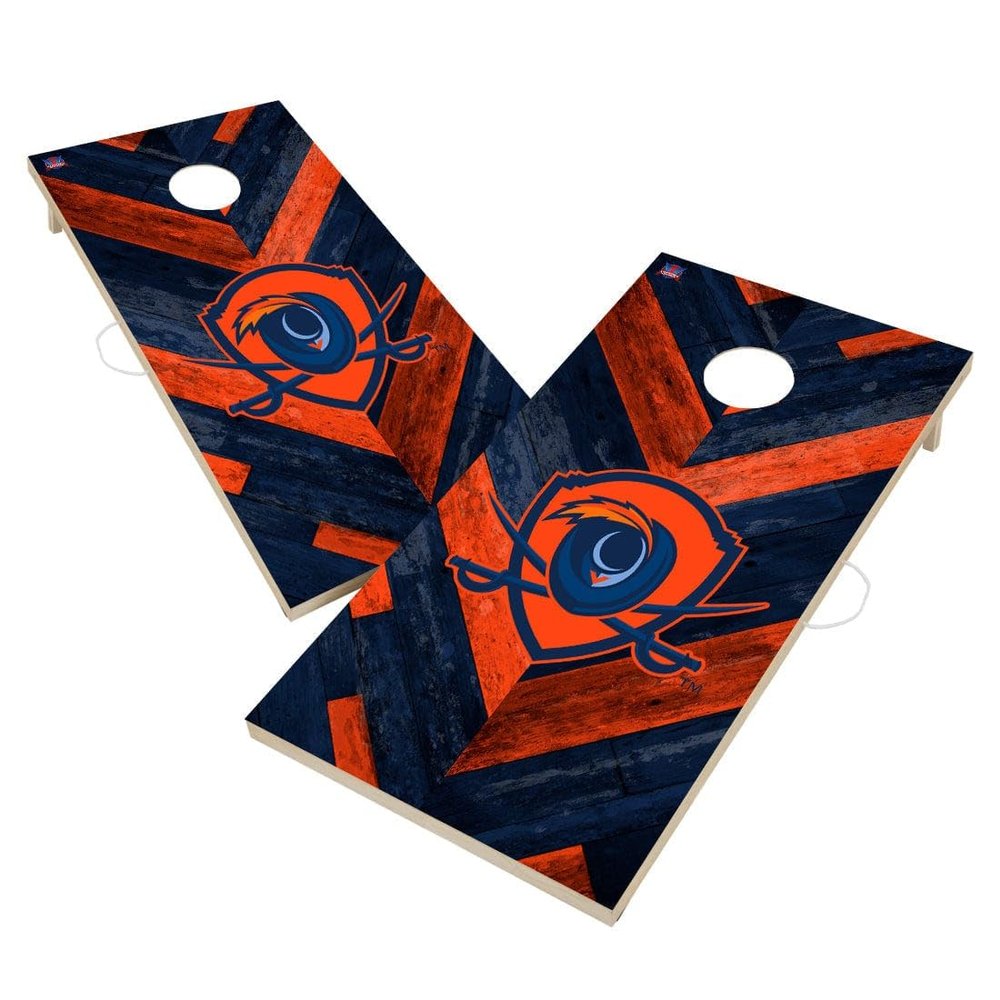 Virginia Cornhole Boards, 2x4 Regulation Corn Hole Board Set, Officially Licensed Cornhole Boards, Comes with (2) Boards & (8) Bags