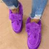 Ladmiple Snow Boots For Women Wide Width Size 12 Women's Warm Snow Winter Fuzzy Ankle Booties Flat Cute Silp On Comfortable Casual Loafers Platform Sneakers Fashion Slippers view 2