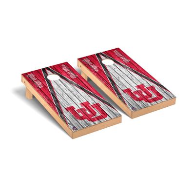 Utah Cornhole Boards, 2x4 Premium Corn Hole Board Set, Officially Licensed Cornhole Boards, Comes with (2) Boards, (8) Bags & LED Lights