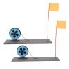 Tomotato Ice Fishing Flag Marker Rod, Portable Automatic Floating Stable Pole, ABS Nylon Stainless Steel, Strike Indicators Winter Fishing Accessories for Ice Anglers view 1