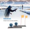 Tomotato Ice Fishing Flag Marker Rod, Portable Automatic Floating Stable Pole, ABS Nylon Stainless Steel, Strike Indicators Winter Fishing Accessories for Ice Anglers view 2