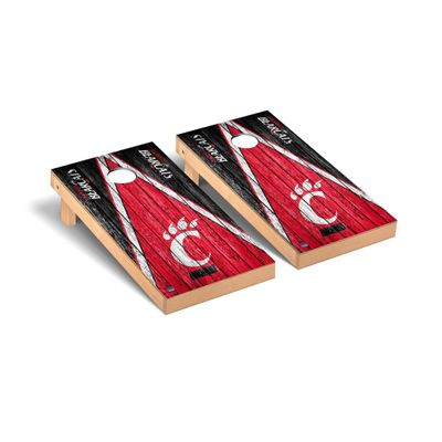 Cincinnati Cornhole Boards, 2x4 Premium Corn Hole Board Set, Officially Licensed Cornhole Boards, Comes with (2) Boards, (8) Bags & LED Lights