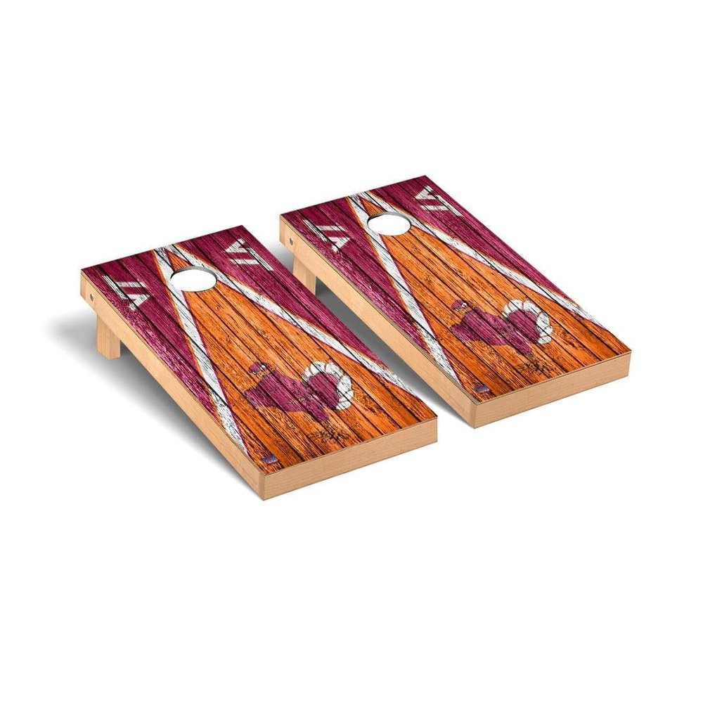 Virginia #2 Cornhole Boards, 2x4 Premium Corn Hole Board Set, Officially Licensed Cornhole Boards, Comes with (2) Boards, (8) Bags & LED Lights