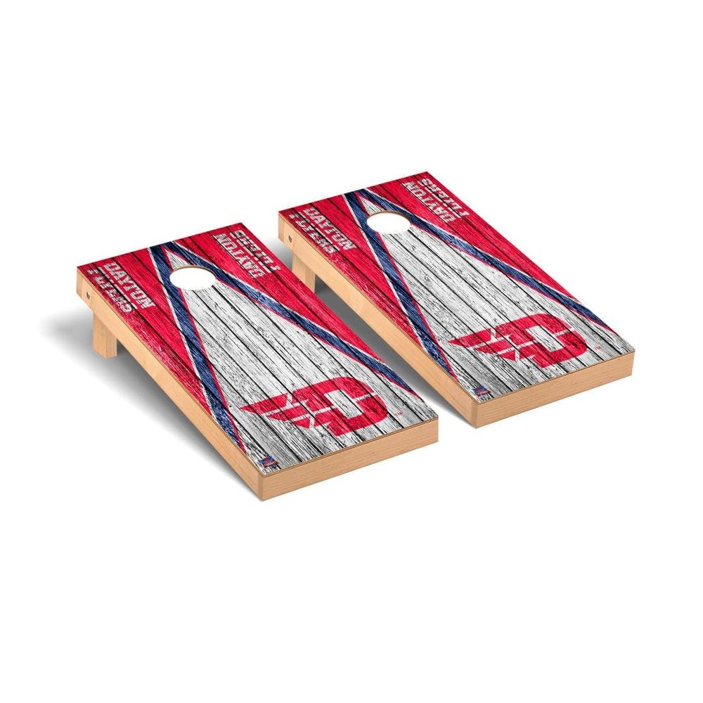 Dayton Cornhole Boards, 2x4 Premium Corn Hole Board Set, Officially Licensed Cornhole Boards, Comes with (2) Boards, (8) Bags, (1) Carrying Case & LED Hole Lights
