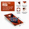 Tailgate Pro's 2x4 Cornhole Board Set, Officially Licensed Corn Hole Game with Solid Wood Frame, UV-Printed Team Graphics, Foldable Legs, Regulation Bags, Good for Tailgates & Backyard Fun, Auburn view 3