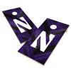 Northwestern Cornhole Boards, 2x4 Regulation Corn Hole Board Set, Officially Licensed Cornhole Boards, Comes with (2) Boards & (8) Bags view 1