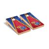 Kansas Cornhole Boards, 2x4 Premium Corn Hole Board Set, Officially Licensed Cornhole Boards, Comes with (2) Boards, (8) Bags & LED Lights view 1