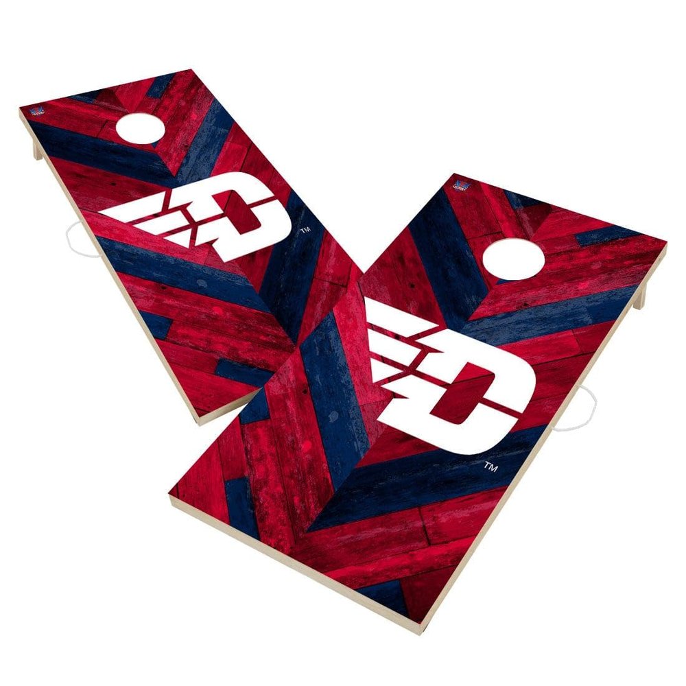 Dayton Cornhole Boards, 2x4 Regulation Corn Hole Board Set, Officially Licensed Cornhole Boards, Comes with (2) Boards & (8) Bags