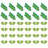 Anderson's Exclusive Green and Gold Paw Pride Shaker Pom Poms Megaphone Noisemaker Set School Spirit Cheerleader Sports Fan Football Homecoming Squad Team Party Dance Club Pack of 96 view 2