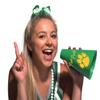 Anderson's Exclusive Green and Gold Paw Pride Shaker Pom Poms Megaphone Noisemaker Set School Spirit Cheerleader Sports Fan Football Homecoming Squad Team Party Dance Club Pack of 96 view 3