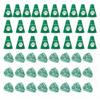 Anderson's Exclusive Green and White Paw Pride Shaker Pom Poms Megaphone Noisemaker Set School Spirit Cheerleader Sports Fan Football Homecoming Squad Team Party Dance Club Pack of 48 view 4