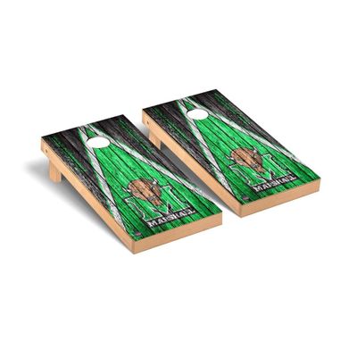 Marshall Cornhole Boards, 2x4 Premium Corn Hole Board Set, Officially Licensed Cornhole Boards, Comes with (2) Boards, (8) Bags & (1) Carrying Case