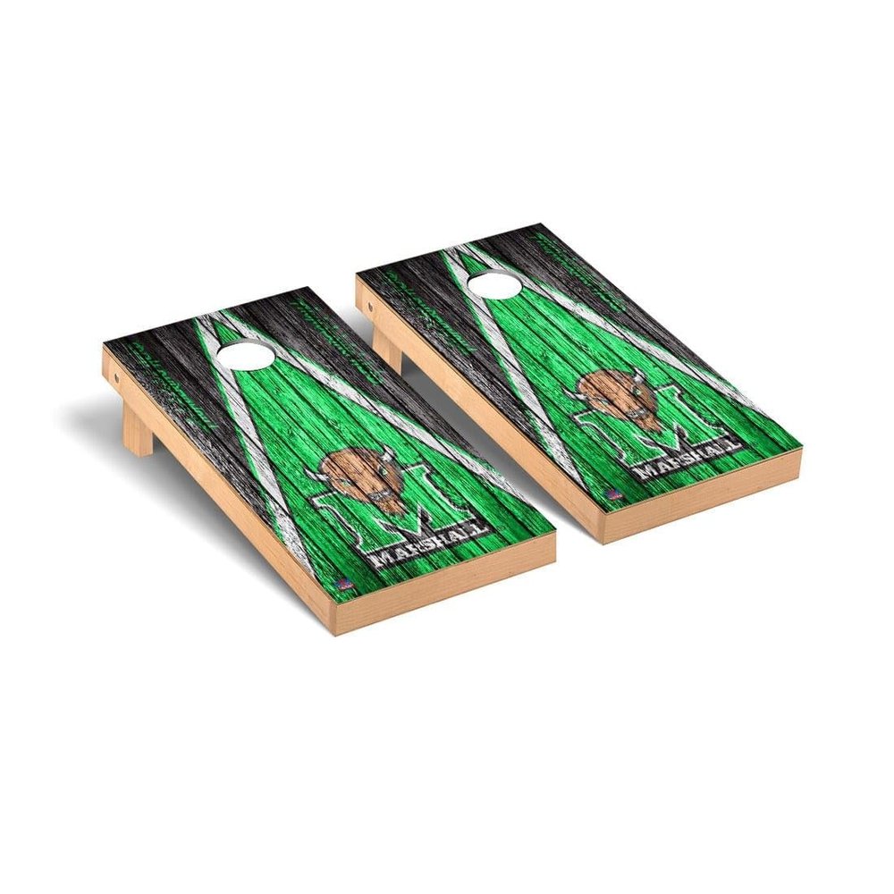 Marshall Cornhole Boards, 2x4 Premium Corn Hole Board Set, Officially Licensed Cornhole Boards, Comes with (2) Boards, (8) Bags & (1) Carrying Case