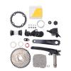 Sorandy 11 to 40T Wide Multi Groupset with Shifter & Rear Derailleur, 9 Speed Groupset, Integrated Crank, Chain, Tail Hook, Mountain Crankset Housing Kit (32T Chainring) view 2