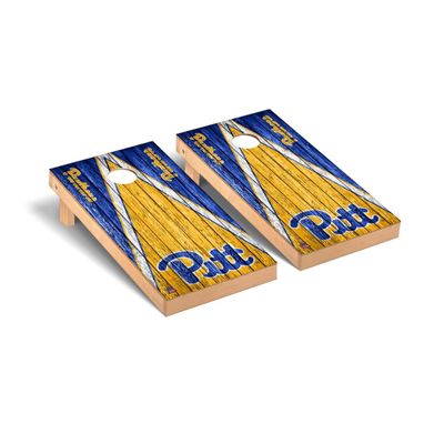 Pittsburgh Cornhole Boards, 2x4 Premium Corn Hole Board Set, Officially Licensed Cornhole Boards, Comes with (2) Boards, (8) Bags, (1) Carrying Case & LED Hole Lights