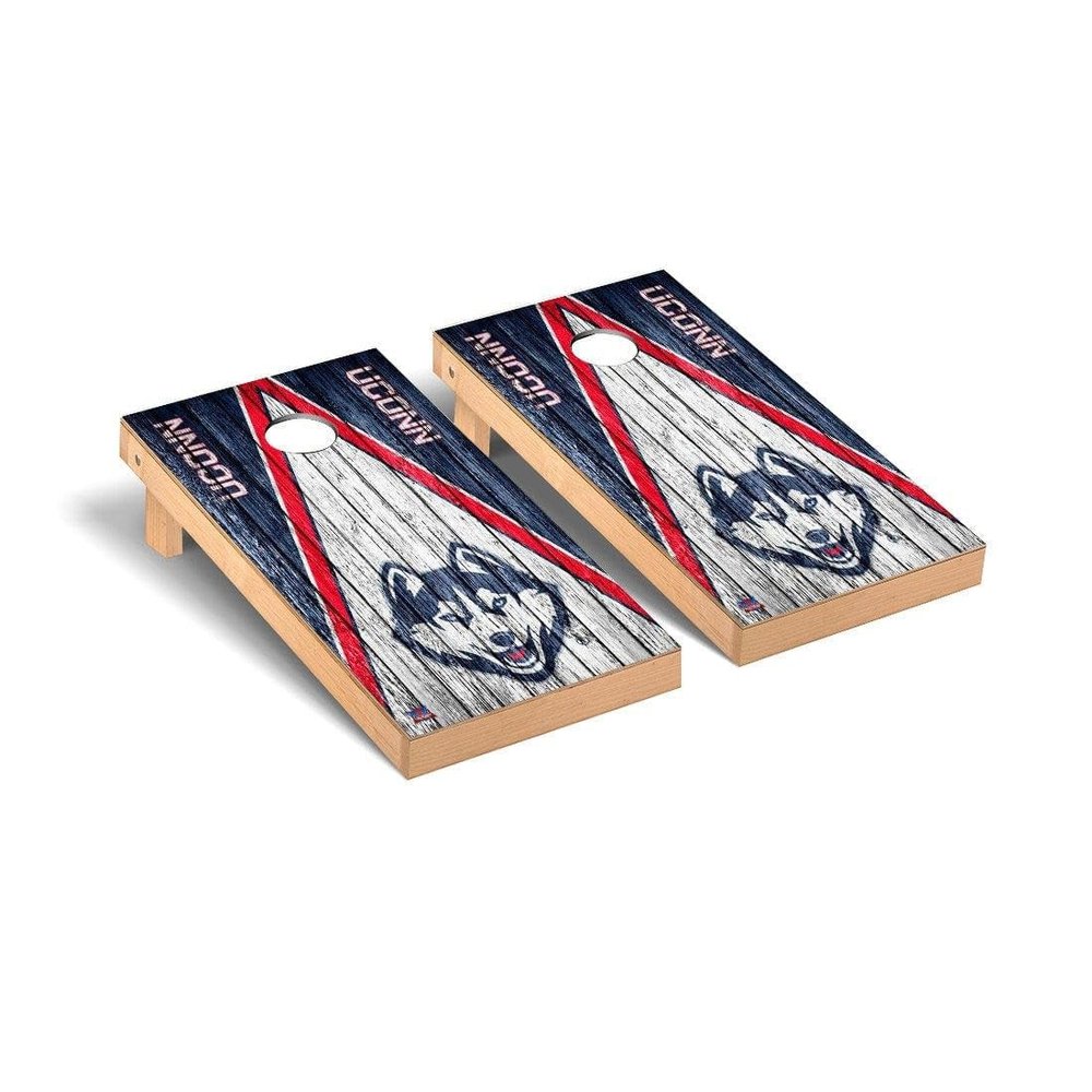 Connecticut Cornhole Boards, 2x4 Premium Corn Hole Board Set, Officially Licensed Cornhole Boards, Comes with (2) Boards, (8) Bags & (1) Carrying Case