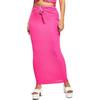 Royalty By Maluma Womens Tie Front Long Maxi Skirt Pink XXXL view 1