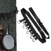 Bow Hanger Tree Strap, Treestand Strap Hangers with Metal Hooks, Non Slip Adjustable Bow Hunting Equipment Holder, Bow Hangers for Tree Stand Gears Bow Quiver Backpack Tree view 3