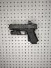 Pegboard Mount for Pistols - Many Brands and Models Supported - Pegboard/Skadis/etc. (Non-Metal Pegboard, Sig P320 (Left)) view 2
