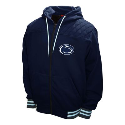 Franchise Club Mens Walk On Full Zip Hoodie Jacket (Penn State, XX-Large)
